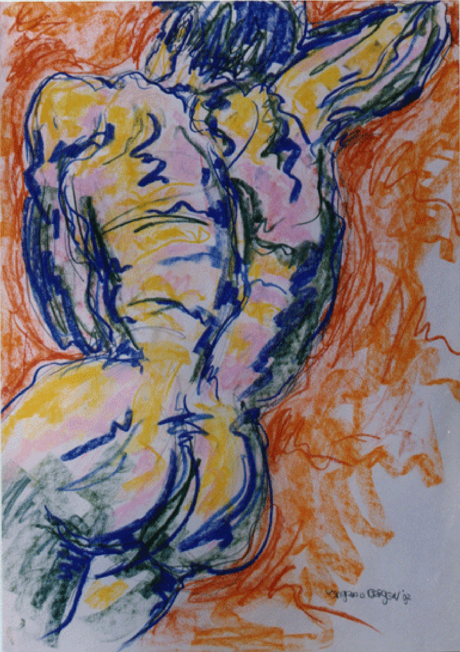 SLEEPING MAN 1992

pastel
75-110 cm.